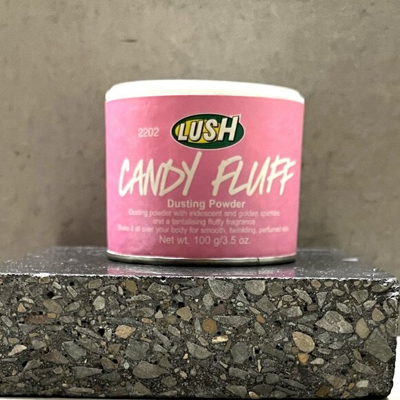 RARE Discontinued LUSH Candy Fluff Dusting Powder w/Iridescent & Golden Sparkles - Picture 1 of 6